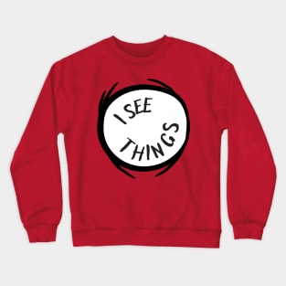 I See Things Red Emblem Gift Crewneck Sweatshirt